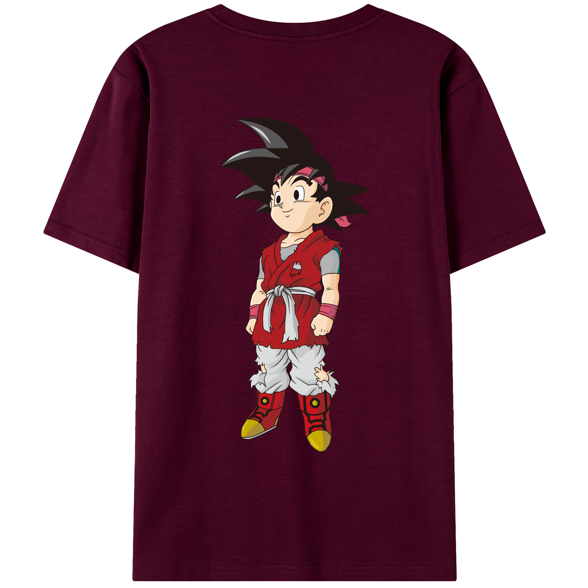 （画像用） ドラゴンボール 孫悟空（そん ごくう）Son Goku カカロット DRAGON BALL Kakarotto レディース半袖Tシャツ(バックプリント)